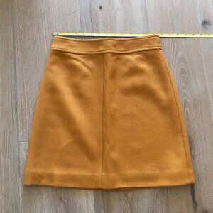 J. Crew Princess mini skirt in double-serge wool